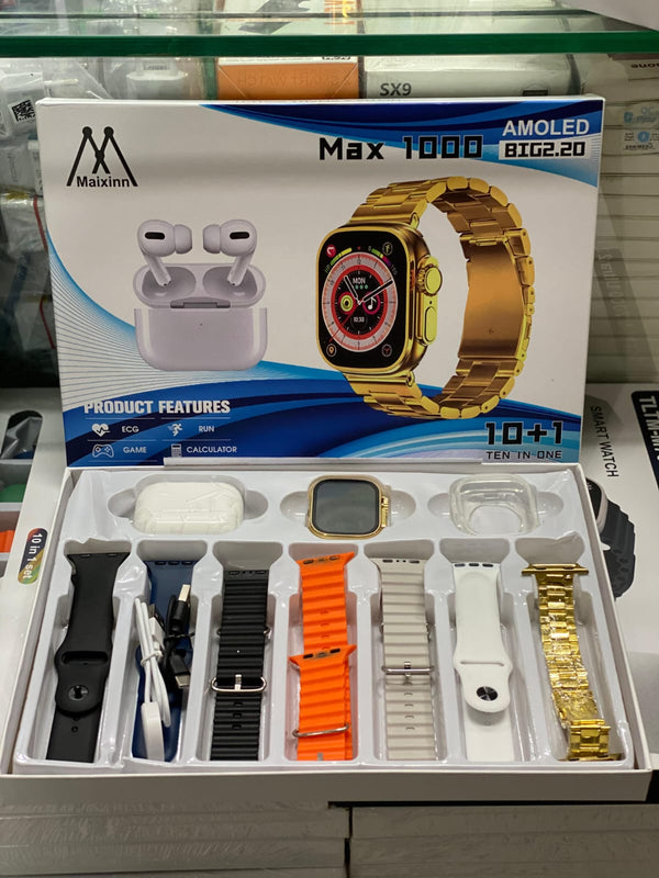 Airpods Pro 2 + Maixinn 10 in 1 Ultra Smart Watch