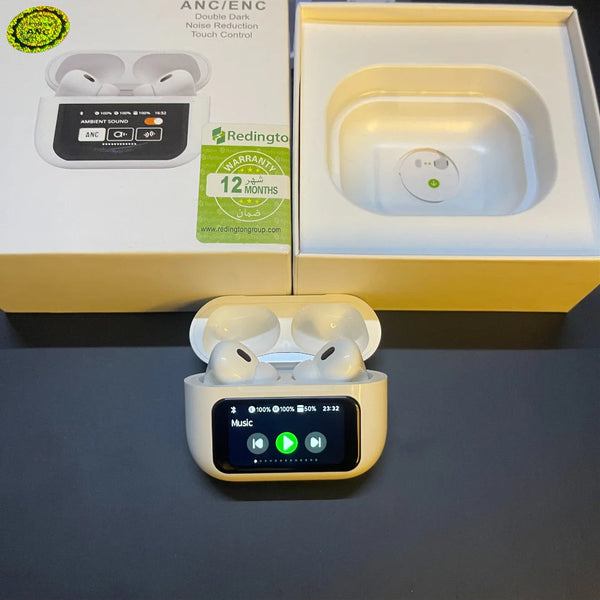 A9 Pro Touch Screen ANC Wireless Earbuds